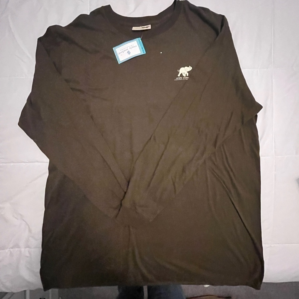 Simply Southern Fall Elephant “Conserve and Protect” Size XXLarge. Brown - Picture 4 of 4